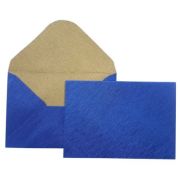 Plic color C6L CNX, albastru metalizat, 120g/mp, 114x162mm, set 10 buc