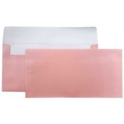 Plic color DL CNX, roz metalizat, 120g/mp, 110x220mm, autoadeziv, set 10 buc