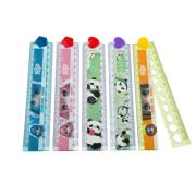 Rigla Cnx, 30cm, plastic, din 2 parti flexibile, diverse culori