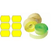 Etichete de pret, 26x12mm, permanente, galben, rola 1500 etichete