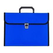 Servieta plastic CNX W421/412, cu maner, 13 separatoare, 33x25x2cm, negru / albastru