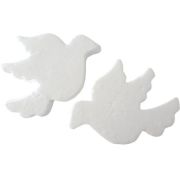 Accesorii creatie - polistiren - porumbel, alb, set 2 buc, Colorarte