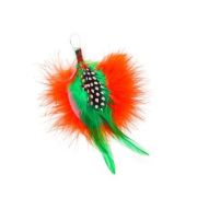 Accesorii creatie - pene, portocaliu, verde, 11-13cm, set 3 buc, Fiorello, GR-FE017 / 170-2621