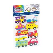 Abtibilduri - masini, 45-56mm, gumat, set 9 buc, Fiorello, GR-NP129 / 170-2385