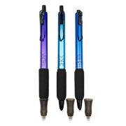 Stilou cerneala termosensibila CNX, cu mecanism click, grip moale, varf 0. 38mm, diverse culori