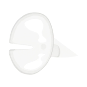 Suport rozeta pentru baloane Fiorello, alb, 170-1687, set 100 buc