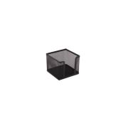 Suport cub hartie Office Cover, 100x100x80mm, negru, plasa metalica