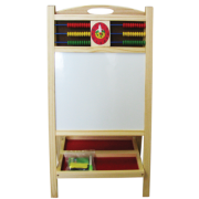 Tabla magnetica educativa cu 2 fete CNX KXM-812, alb, verde, + 4 markere si numaratoare