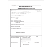 Tipizat - decont cheltuieli - A5, fata/verso, 100 file