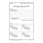 Tipizat - ordin deplasare - A5, portret, simplu, 100 file