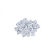 Accesorii creatie - zaruri plastic, alb, 5mm, set 50 buc, Colorarte