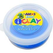 Plastilina Amos iClay PVCIC18G, 18g, Albastru