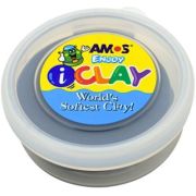 Plastilina Amos iClay PVCIC18G, 18g, Negru