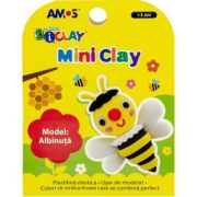 Plastilina Amos iClay AM-27, 30g, Model Albinuta, cutie 4 culori