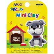 Plastilina Amos iClay AM-27, 30g, Model Catelus, cutie 4 culori