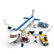 Joc de constructie Avion, pvc, Sluban M38-B0366, 463 piese, 42. 5x33x6. 7cm