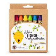 Creioane cerate Trendhaus Jumbo CH28910, 6 culori, blister carton