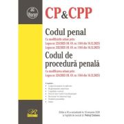 Codul penal. Codul de procedura penala. Editia a 36-a, actualizata la 18 ianuarie 2026 - Petrut Ciobanu