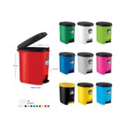 Cos de gunoi ARK 1380, pentru hartie, 9 litri, plastic, cu pedala pentru ridicarea capacului, negru