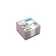 Cub hartie notes Ark 567-1, 500 coli, 85x85 mm, alb, include suport plastic transparent fumuriu