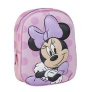 Ghiozdan gradinita Cerda Disney Minnie 3D, 31 cm, 1 compartiment, roz cu mov