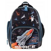 Ghiozdan St. Majewski Bambino Space, 2 compartimente, 3 buzunare, negru, 650703