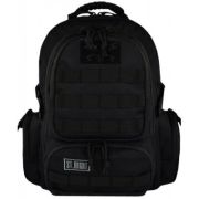 Ghiozdan St. Majewski St. Right Military Black, 4 compartimente, 2 buzunare, negru, BP36