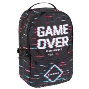 Ghiozdan Starpak Game Over, gradinita, 2 compartimente, 3 buzunare, negru