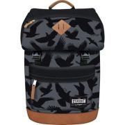 Ghiozdan St. Majewski St. Right Eagle, 1 compartiment, 2 buzunare, gri cu negru, BP-45