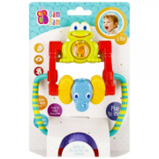 Jucarie bebelusi zornaitoare, broasca, cu ventuza, Bam Bam 515055, 6+ luni