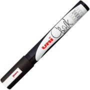 Marker cu creta UNI Chalk PWE-5M, varf rotund, 1. 8-2. 5mm, Negru