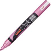 Marker cu creta UNI Chalk PWE-5M, varf rotund, 1. 8-2. 5mm, Roz metalizat
