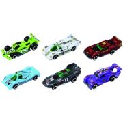 Macheta Die Cast, set 3 masini de curse, diverse culori si modele, 1/64