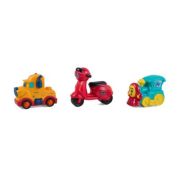 SET 3 VEHICULE ACTIONATE PRIN INERTIE, DIVERSE CULORI SI MODELE, MOMKI