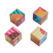 PUZZLE DIN LEMN CU ANIMALE, 4 PIESE, MOMKI