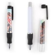 Pix cu bila Trendhaus Photo Pen CH27586, cu mecanism, corp transparent - poti introduce fotografie personalizata, grip cauciucat