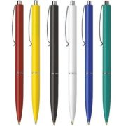 Pix cu bila Schneider K15 2863, 0. 7mm, cu mecanism, corp diverse culori, scris albastru