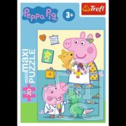 Puzzle carton 20 piese Trefl Peppa Pig joaca de-a doctorul