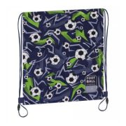 Rucsac cu snur pentru copii Starpak Fotbal, 38. 5x33 cm, albastru/verde