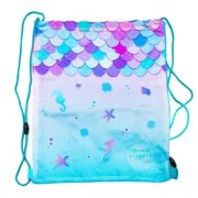 Rucsac cu snur pentru copii Starpak Mermaid 527156, roz cu turcoaz, 38. 5x33 cm