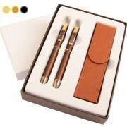 Set cadou stilou + pix + etui Cresco Exclusive S 830147 ES-01, corp metalic argintiu