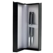 Set cadou stilou + pix Cresco Elegant E850055 E-01, corp metalic argintiu