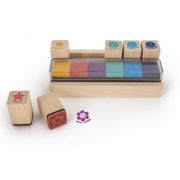 Stampile din lemn cu cerneala pt. profesori, mesaje de recompensa, Trendhaus CH28426 set 6 bucati
