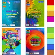 Hartie glasata A4, lucioasa, 10 culori/set - NEBO