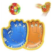 Manusi Baseball plastic + mingi cu ventuze, 2+2 buc/set