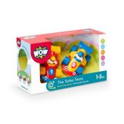 Jucarie pentru copii Set masini de curse, The Turbo Twins, WOW Toys