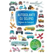 Autocolante cu sclipici. Mijloace de transport