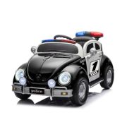Masina politie cu acumulator, 2 motoare, 12V, negru