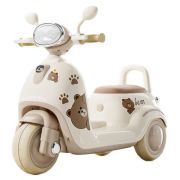 Scuter cu acumulator, 1 motor, 6V, 4A, crem