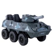 Tanc cu acumulator, 4 motoare, 12V, 7A, gri